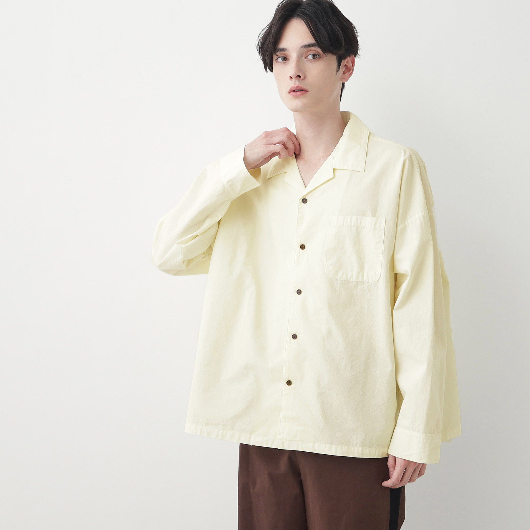 Dessin「【洗える】ピグメントコットンシャツ」|シャツ・ブラウス|