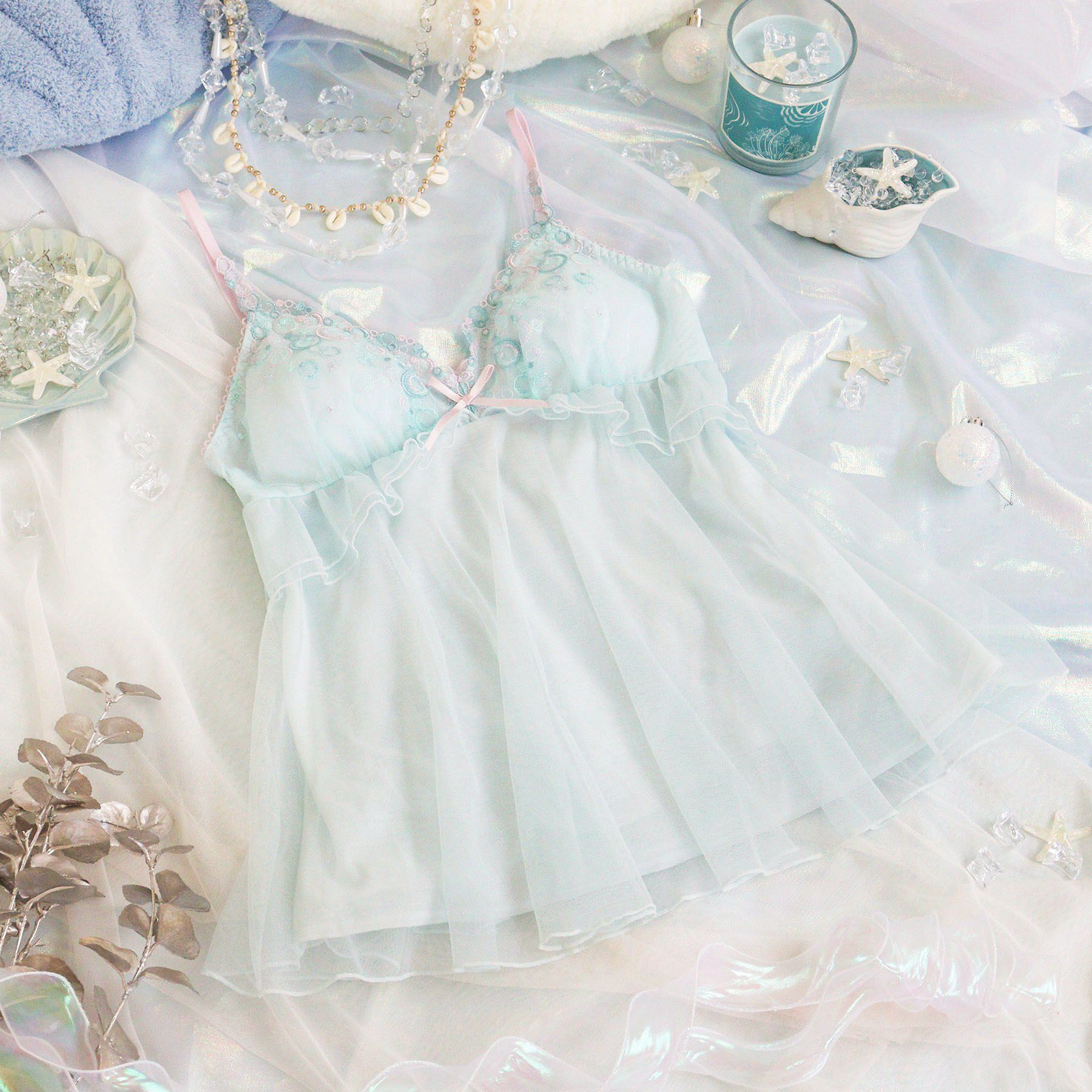 Risa Magli「アンチェ カップ付キャミソール」|キャミソール|ミントグリーン(02