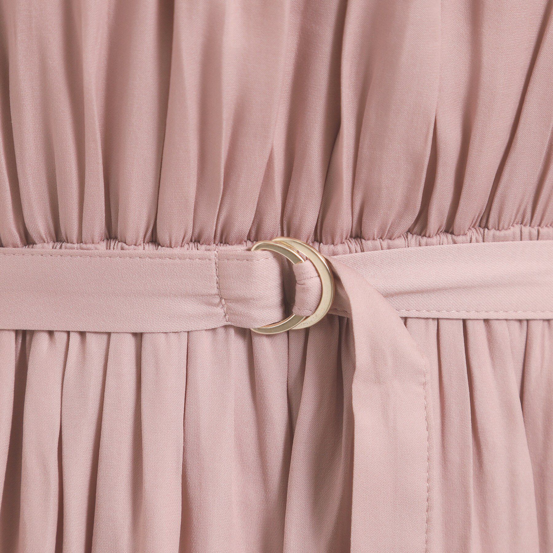 ITS&rsquo;DEMO「【入卒／手洗い可】サテンベルト付きワンピース」|ワンピース|