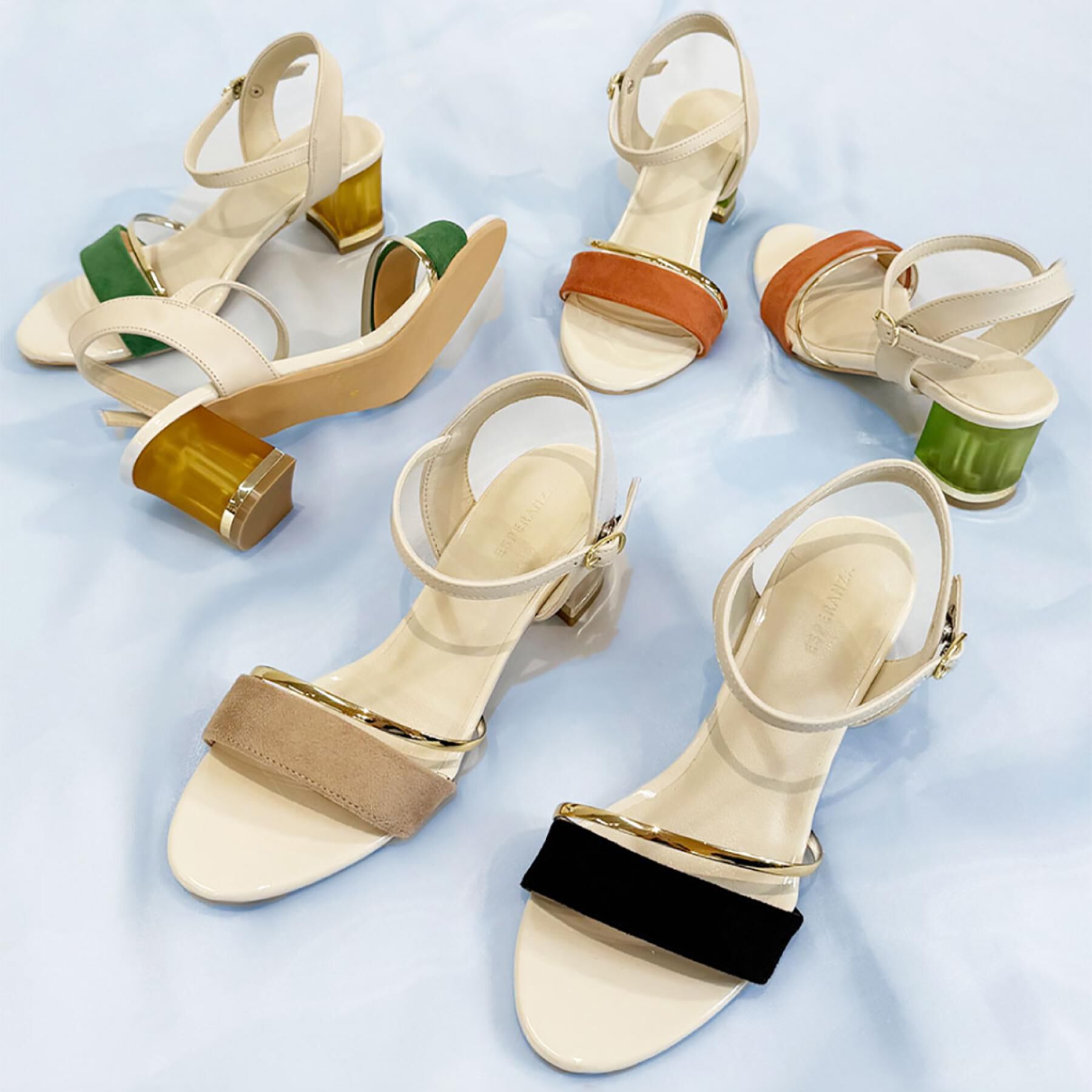 ESPERANZA「カラーヒールサンダル」|サンダル|