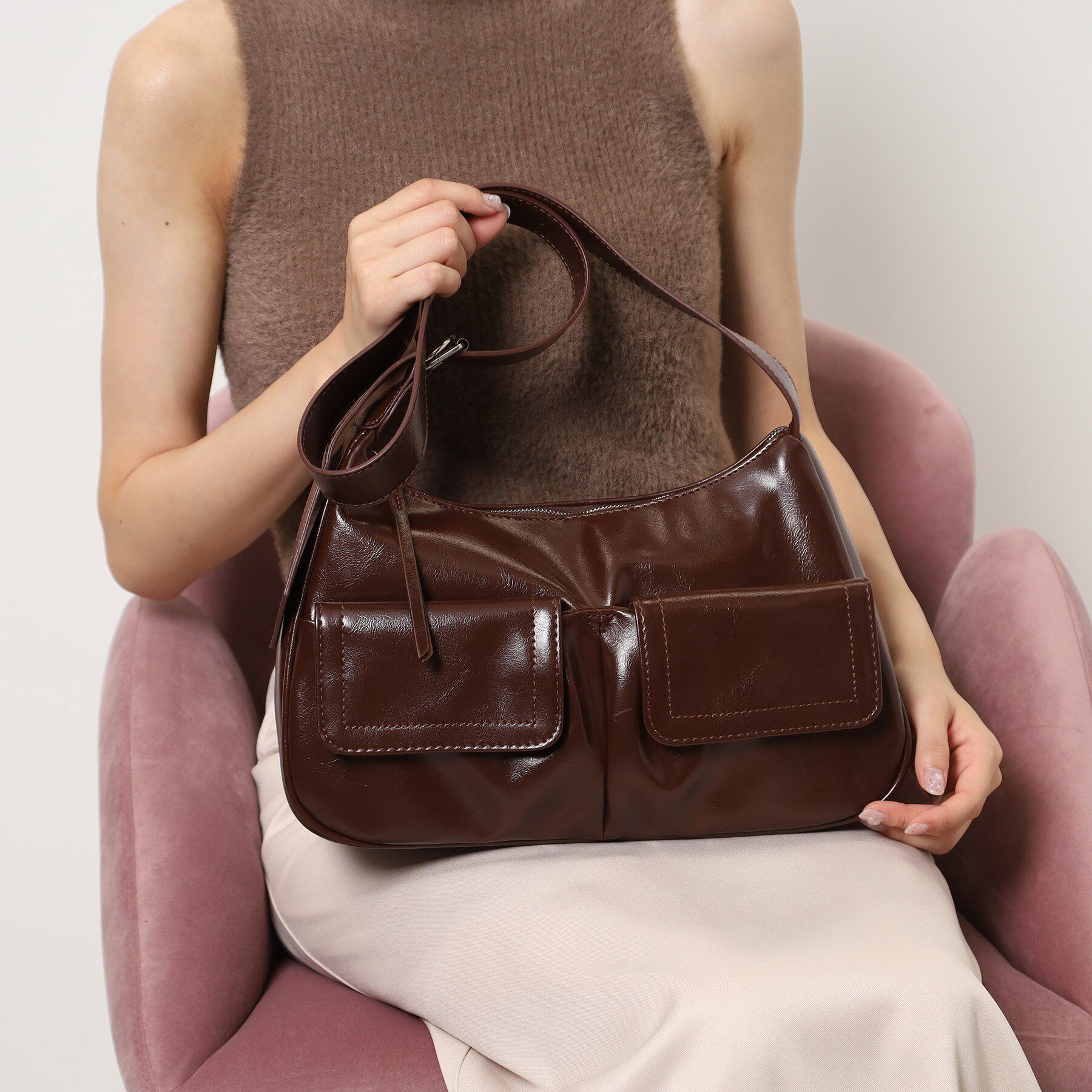 Ober Tashe「フロントポケットショルダーバッグ」|ショルダー・メッセンジャー|