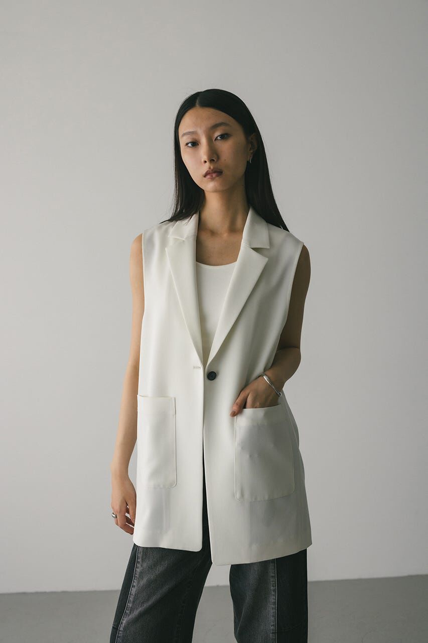 STYLEMIXER「ワンボタンルーズベスト」|ダウンベスト・ベスト|