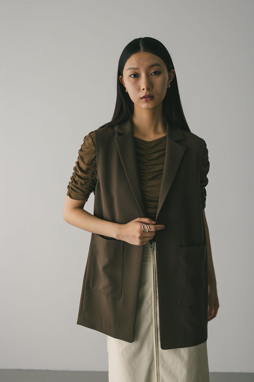 STYLEMIXER「ワンボタンルーズベスト」|ダウンベスト・ベスト|