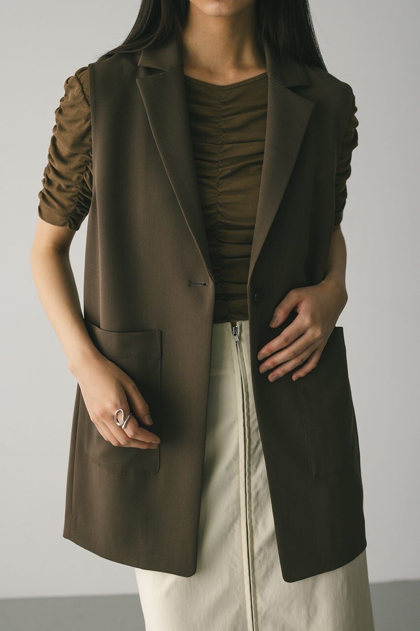 STYLEMIXER「ワンボタンルーズベスト」|ダウンベスト・ベスト|