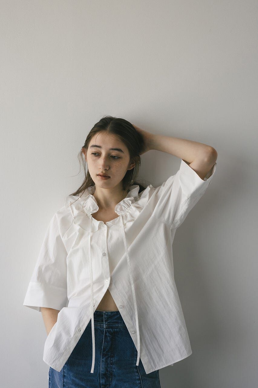STYLEMIXER「フリルカラーブラウス」|シャツ・ブラウス|WHT