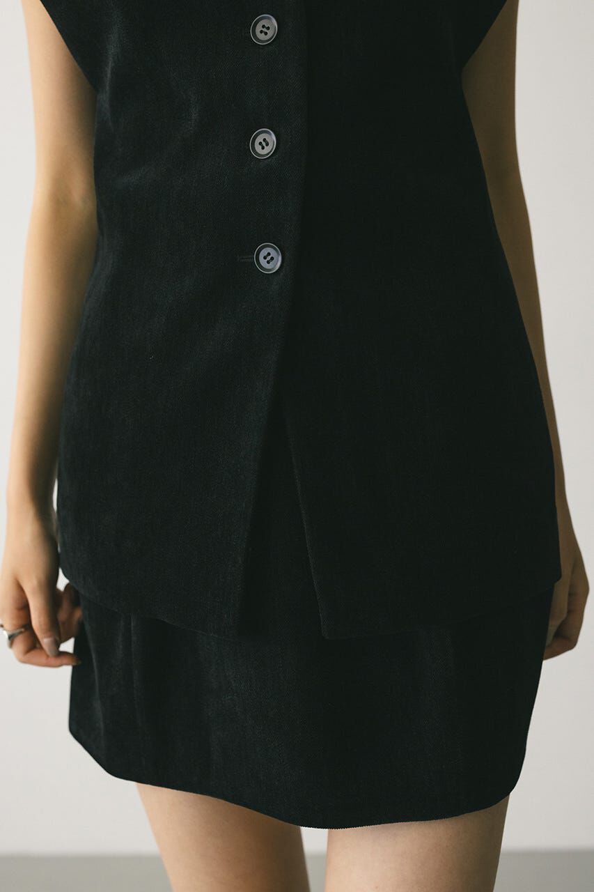 STYLEMIXER「ショルダータックベロアベスト」|ダウンベスト・ベスト|