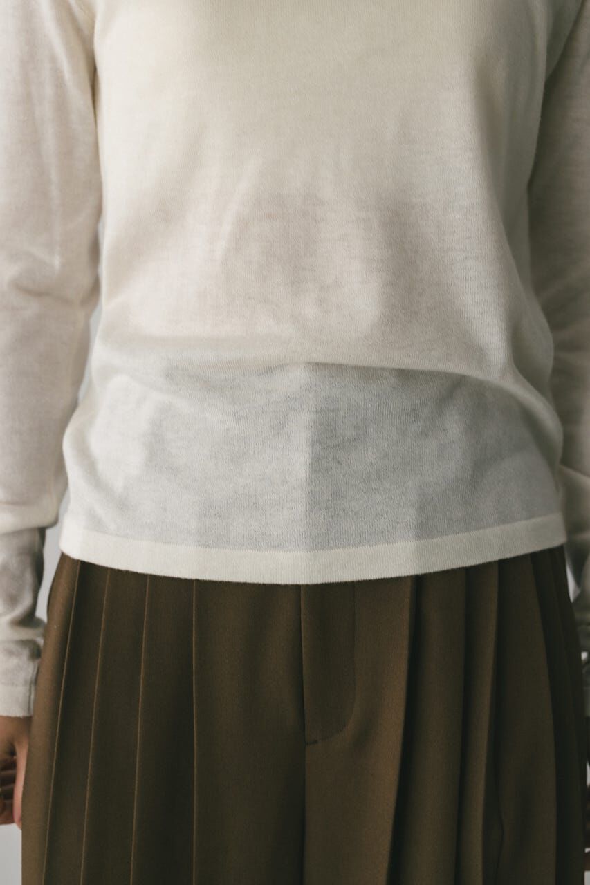 STYLEMIXER「2WAYウォッシャブルハイネックオープンニット」|ニット・セーター|