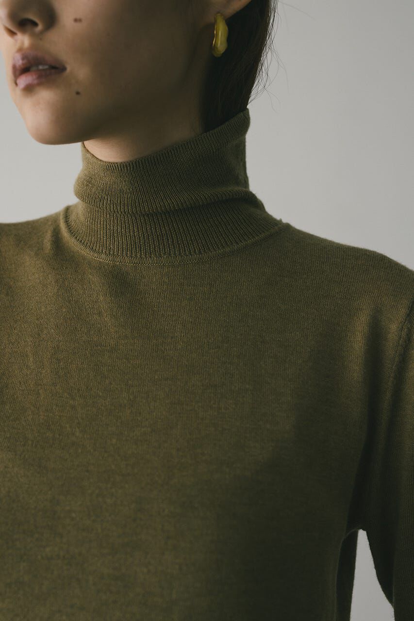 STYLEMIXER「2WAYウォッシャブルハイネックオープンニット」|ニット・セーター|