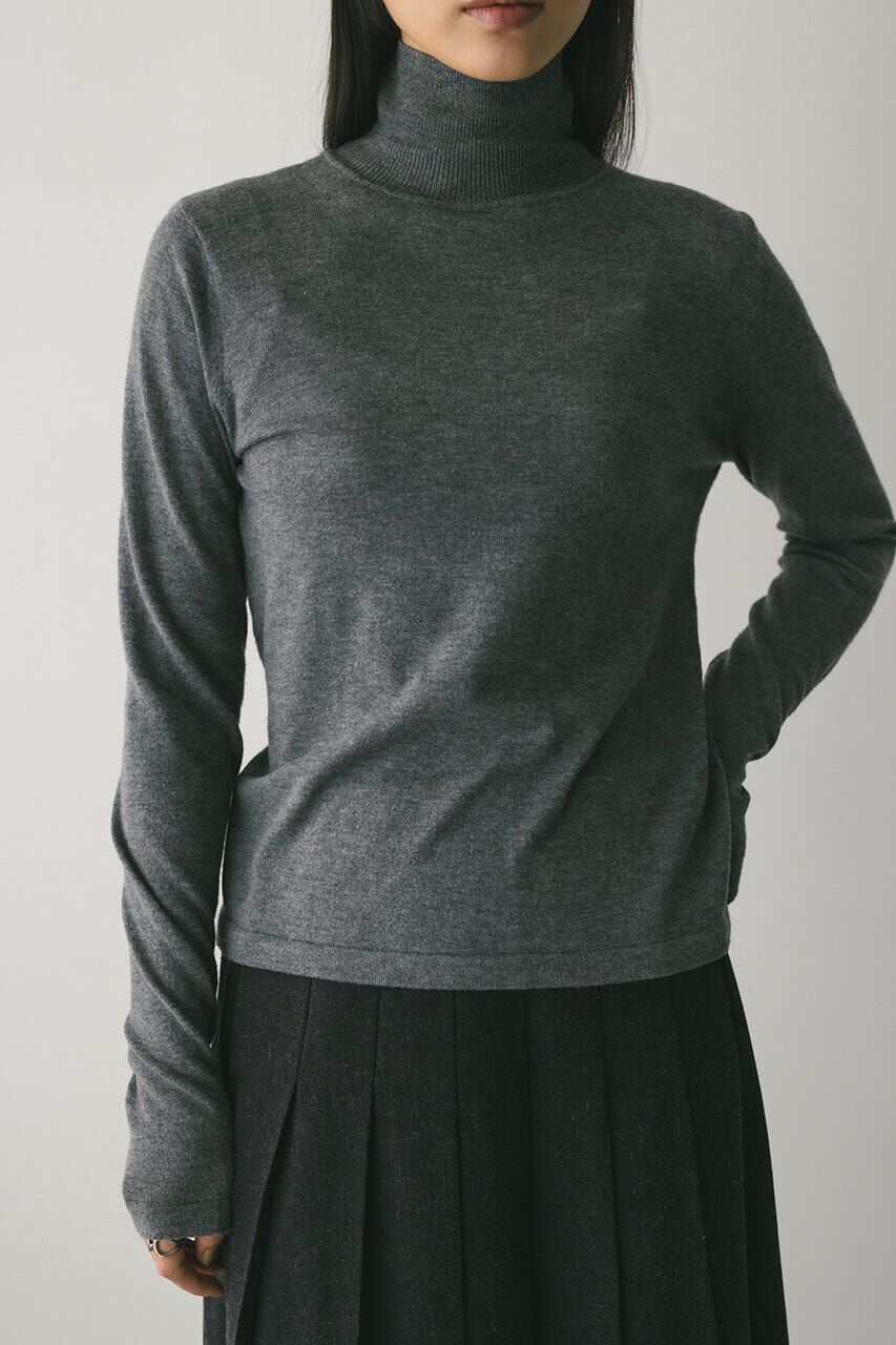 STYLEMIXER「2WAYウォッシャブルハイネックオープンニット」|ニット・セーター|