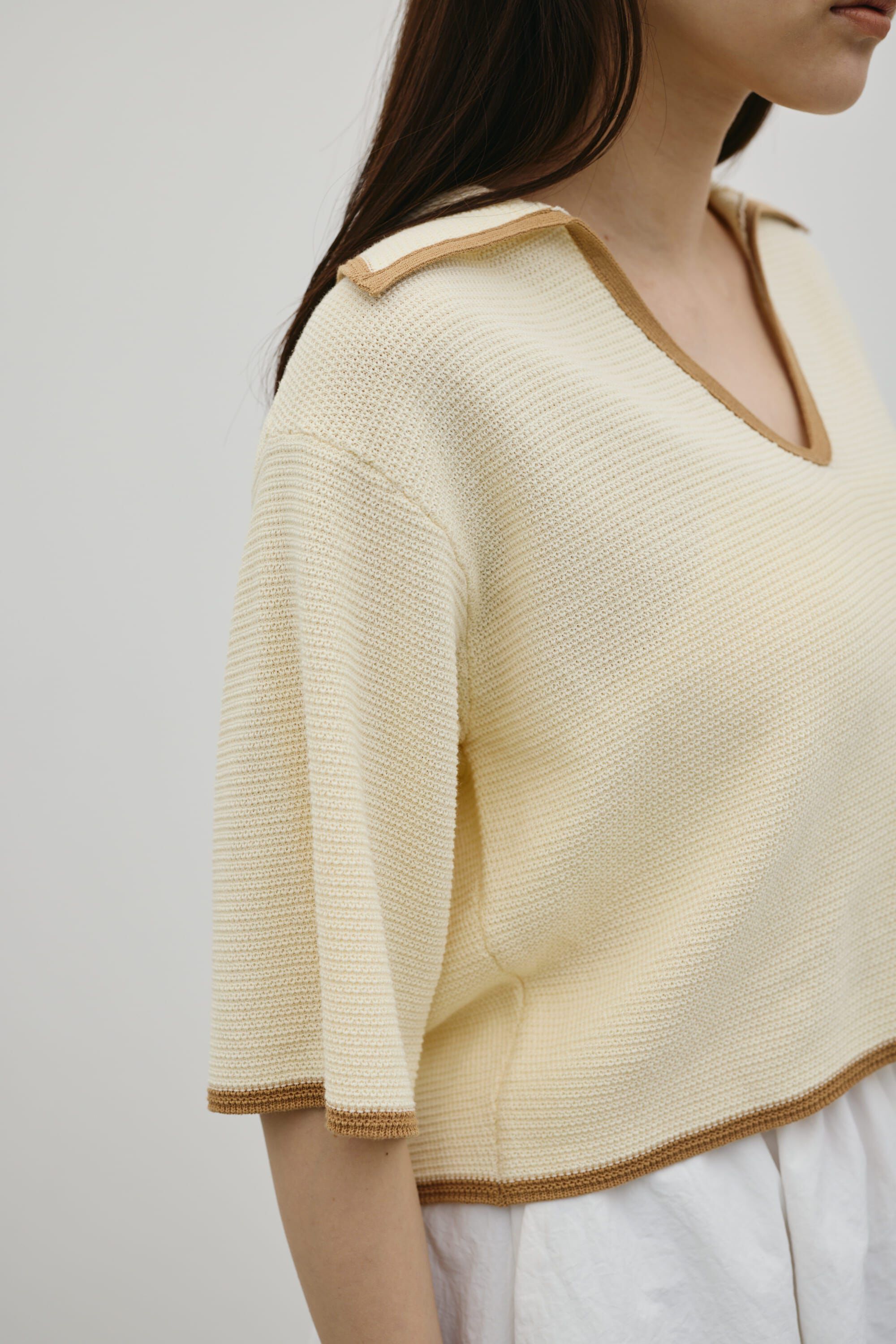 STYLEMIXER「スキッパーニットポロ」|ニット・セーター|