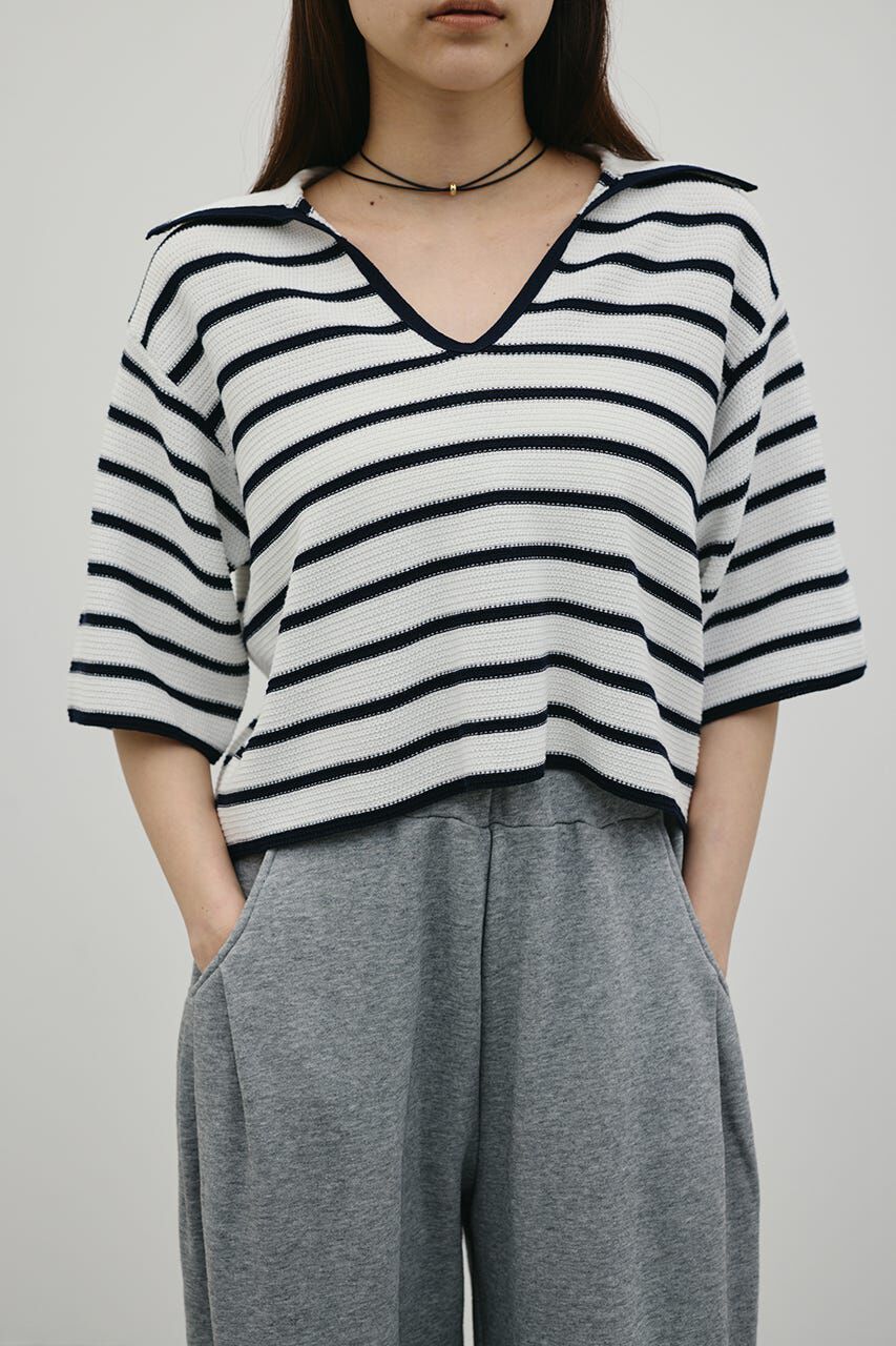 STYLEMIXER「スキッパーニットポロ」|ニット・セーター|