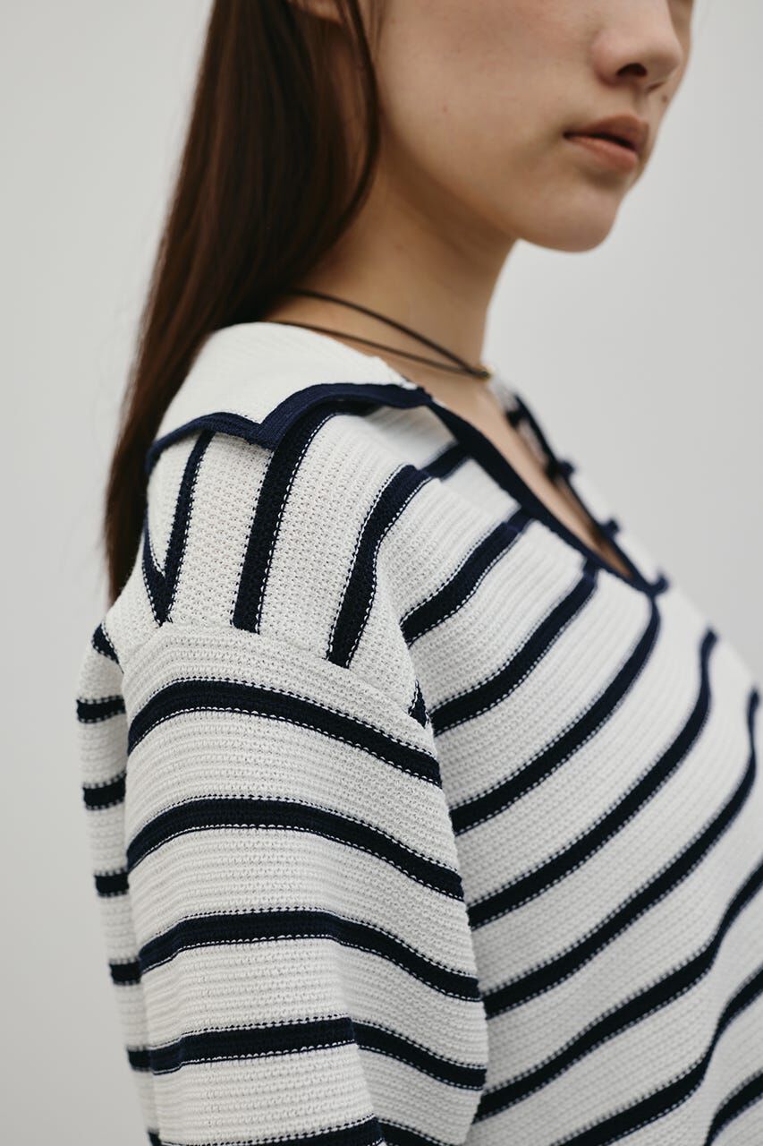 STYLEMIXER「スキッパーニットポロ」|ニット・セーター|