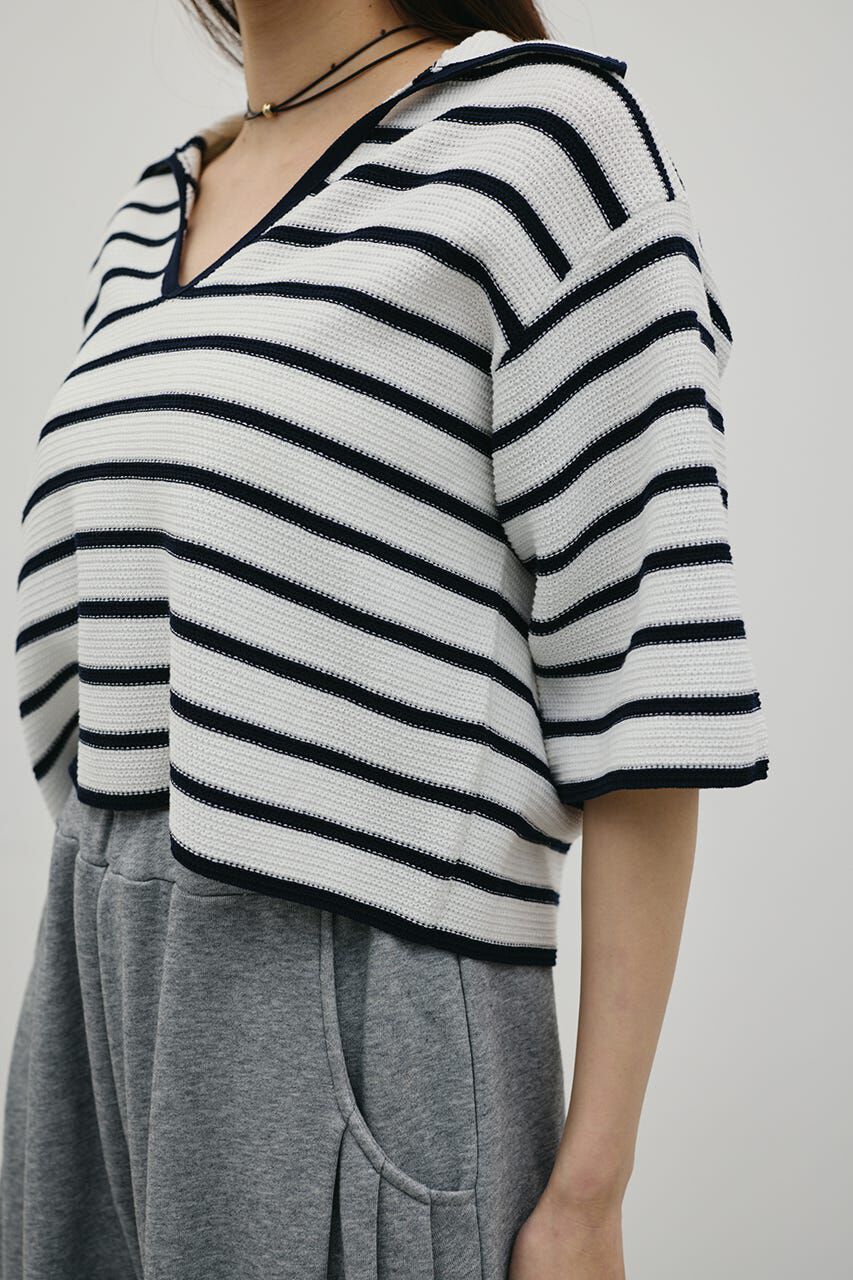 STYLEMIXER「スキッパーニットポロ」|ニット・セーター|