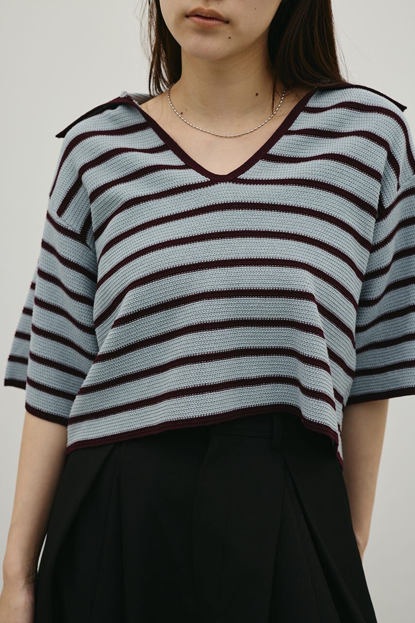 STYLEMIXER「スキッパーニットポロ」|ニット・セーター|