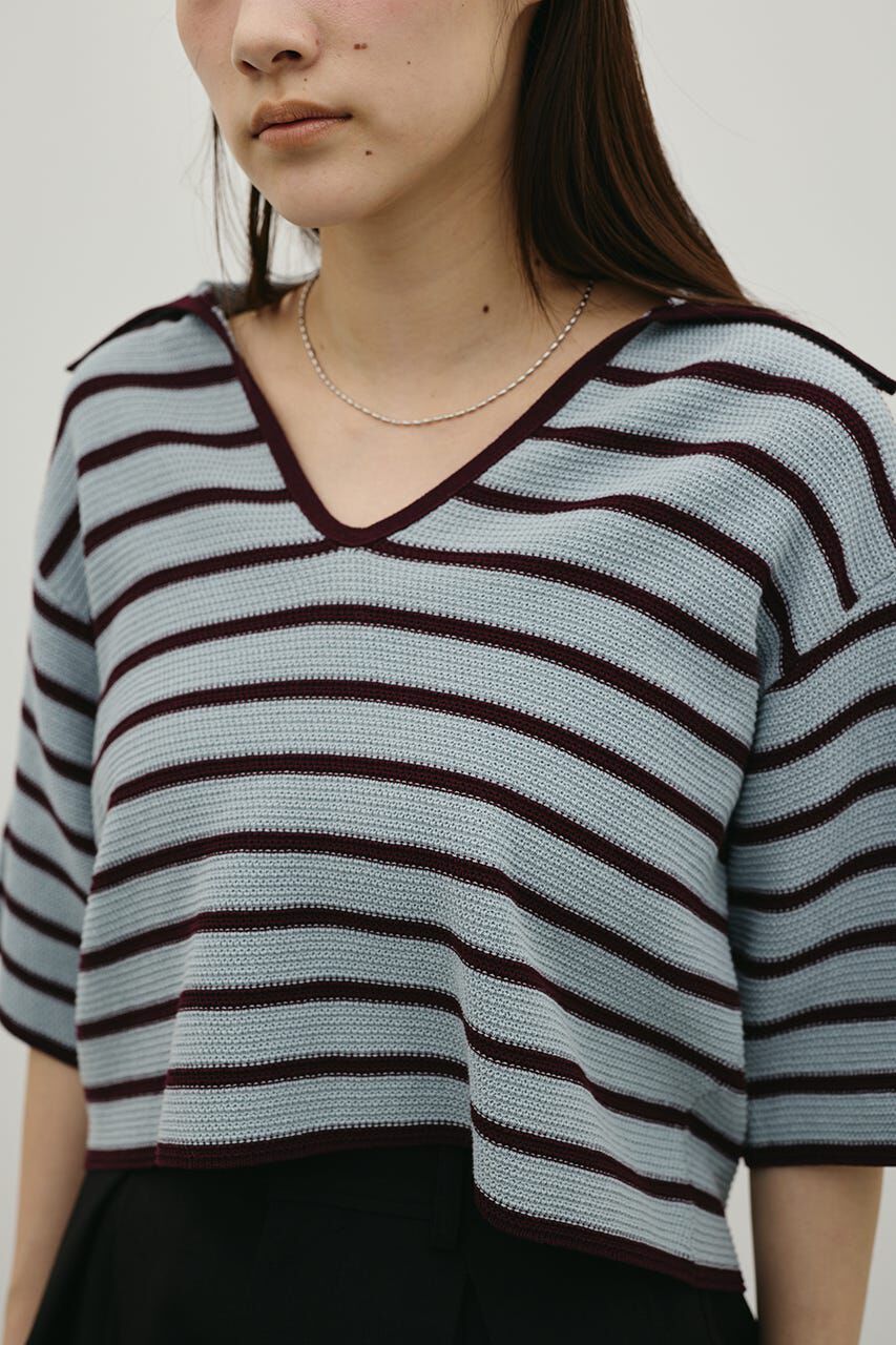 STYLEMIXER「スキッパーニットポロ」|ニット・セーター|