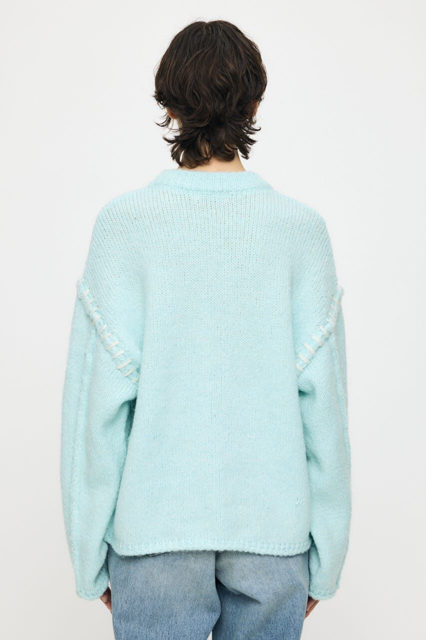 MOUSSY「JACQUARD WORD セーター」|ニット・セーター|