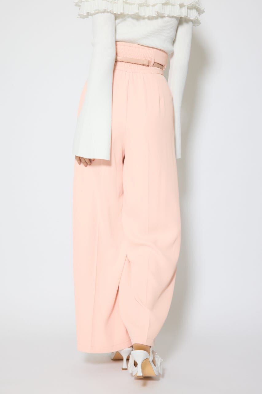 rienda「ベルトポイントハイウエストワイドパンツ」|その他|