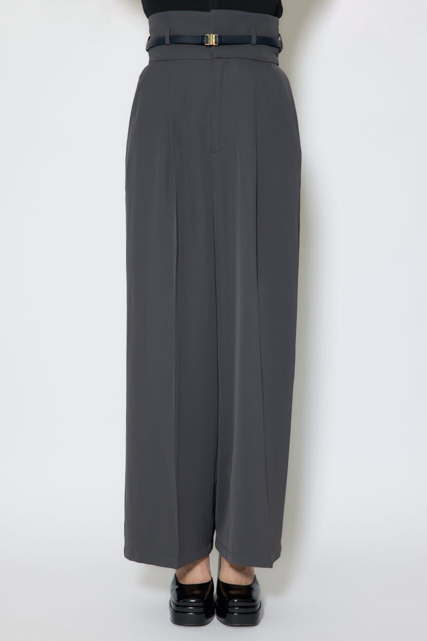 rienda「ベルトポイントハイウエストワイドパンツ」|その他|