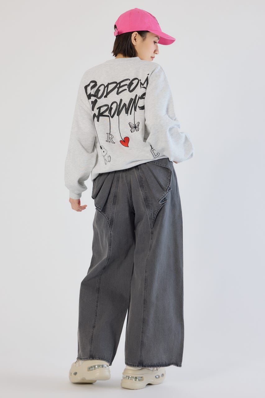 RODEO CROWNS「ビッグリボンデニムパンツ」|デニム|
