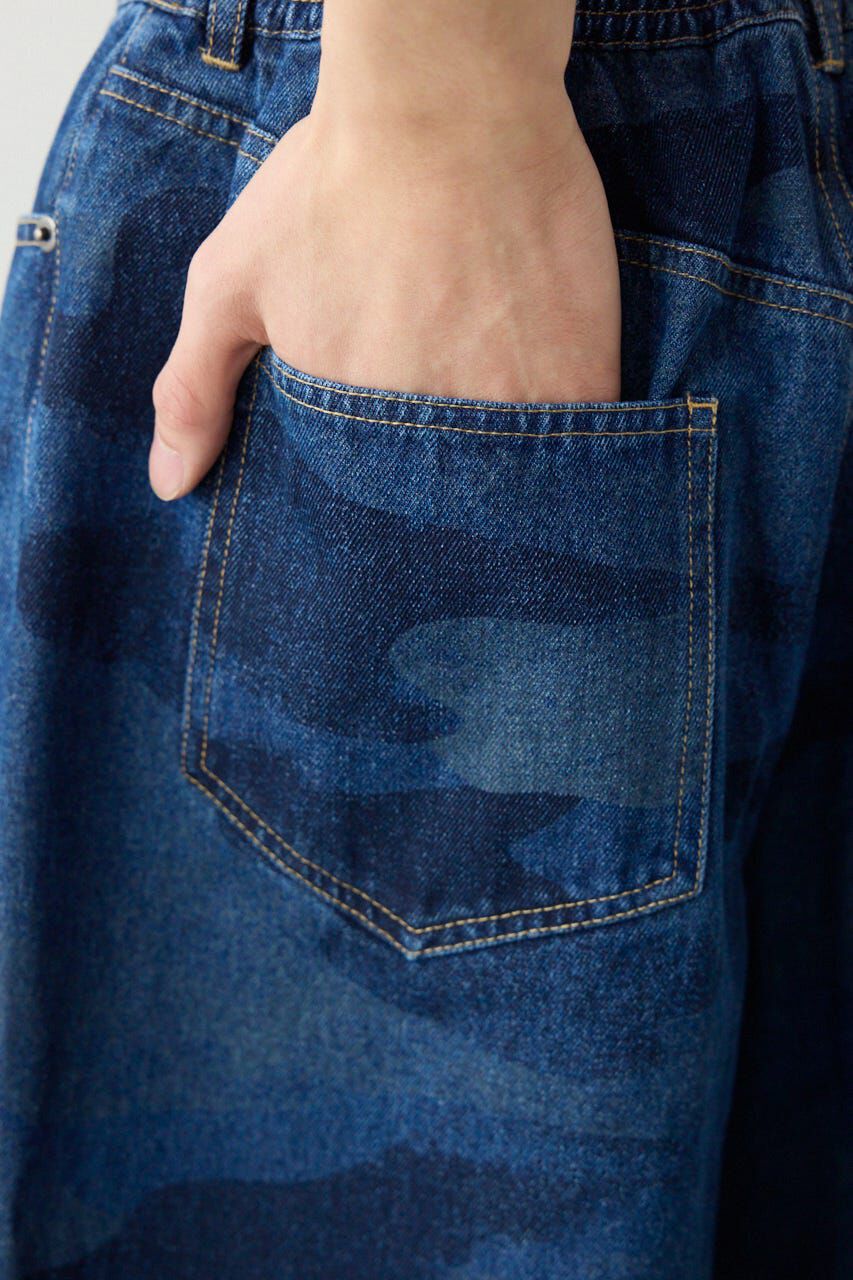 RODEO CROWNS「カモフラデニムバミューダパンツ」|デニム|