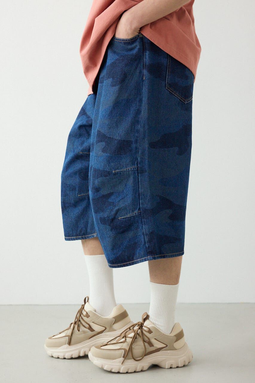 RODEO CROWNS「カモフラデニムバミューダパンツ」|デニム|