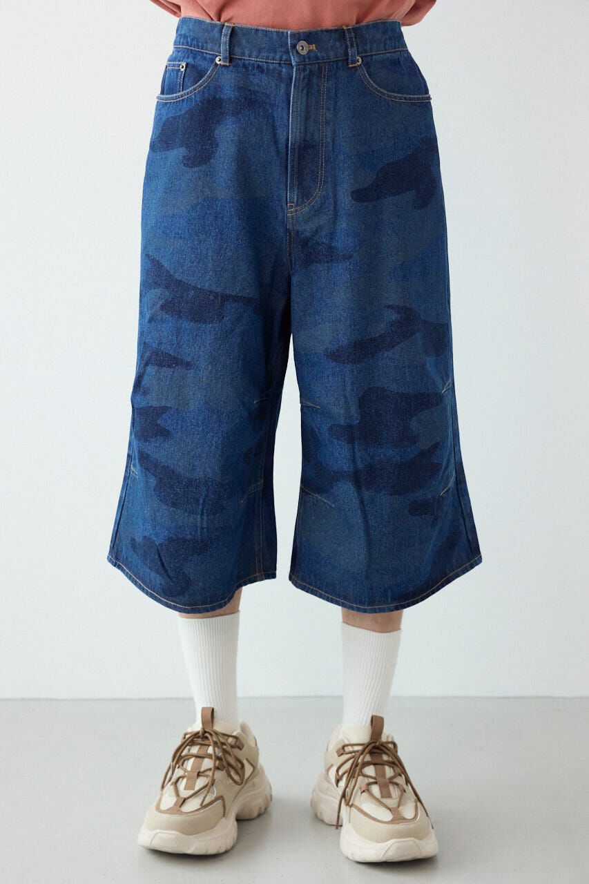 RODEO CROWNS「カモフラデニムバミューダパンツ」|デニム|