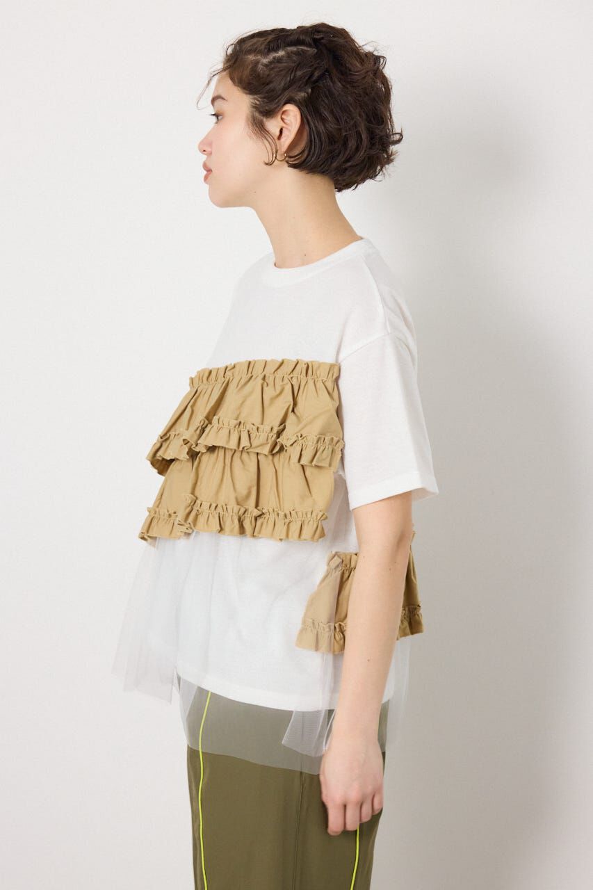 RODEO CROWNS「布帛チュールドッキングトップス」|Tシャツ・カットソー|