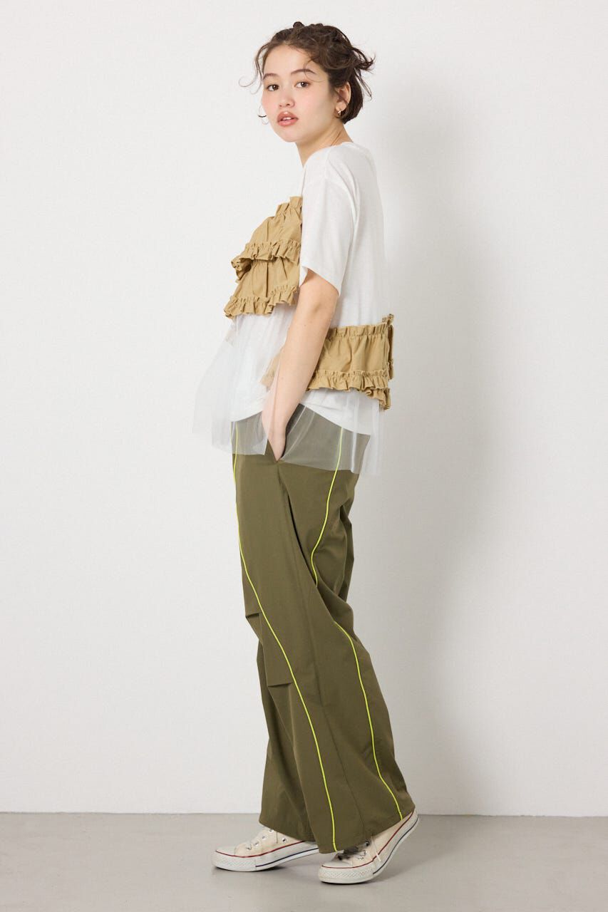 RODEO CROWNS「布帛チュールドッキングトップス」|Tシャツ・カットソー|