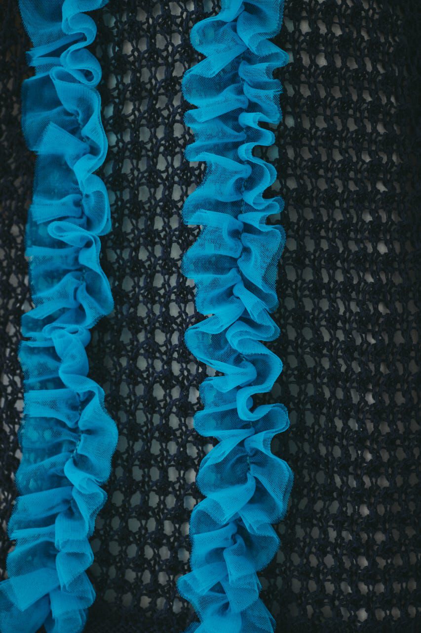 HeRIN.CYE「［予約］Frill mesh cardigan」|カーディガン|