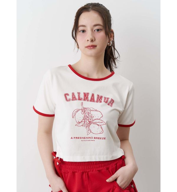 CALNAMUR「COLOR SCHEME LEMON PRINT TEE/カラースキームレモンプリントTシャツ」|Tシャツ・カットソー|