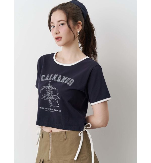 CALNAMUR「COLOR SCHEME LEMON PRINT TEE/カラースキームレモンプリントTシャツ」|Tシャツ・カットソー|