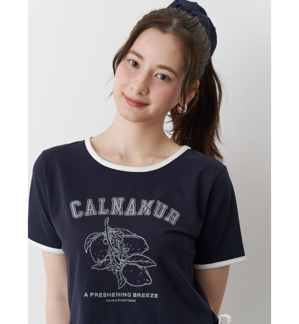 CALNAMUR「COLOR SCHEME LEMON PRINT TEE/カラースキームレモンプリントTシャツ」|Tシャツ・カットソー|