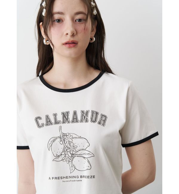 CALNAMUR「COLOR SCHEME LEMON PRINT TEE/カラースキームレモンプリントTシャツ」|Tシャツ・カットソー|