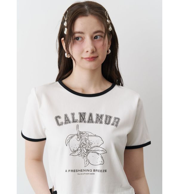 CALNAMUR「COLOR SCHEME LEMON PRINT TEE/カラースキームレモンプリントTシャツ」|Tシャツ・カットソー|