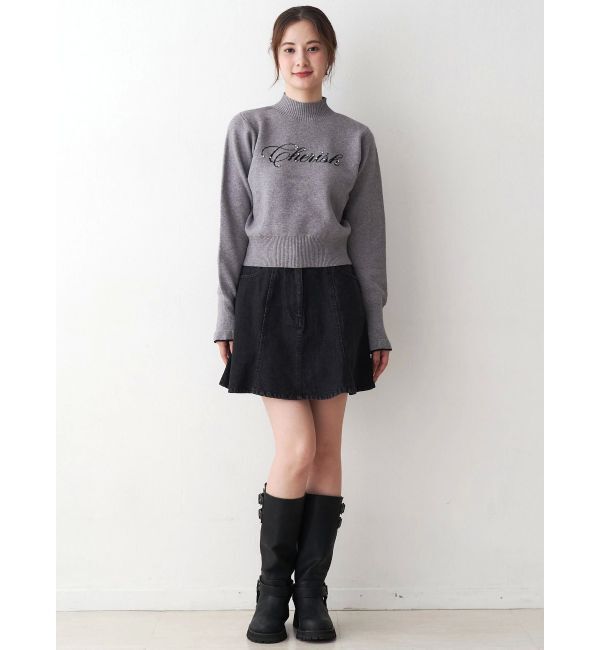 CALNAMUR「ロゴハイゲージトップス」|ニット・セーター|