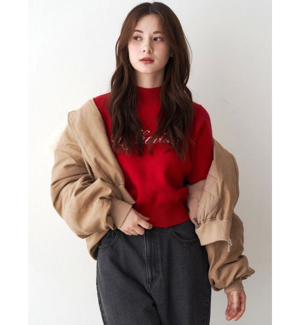 CALNAMUR「ロゴハイゲージトップス」|ニット・セーター|