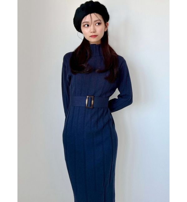 RESEXXY「【WEB限定】ワイドリブニットワンピース」|ワンピース|