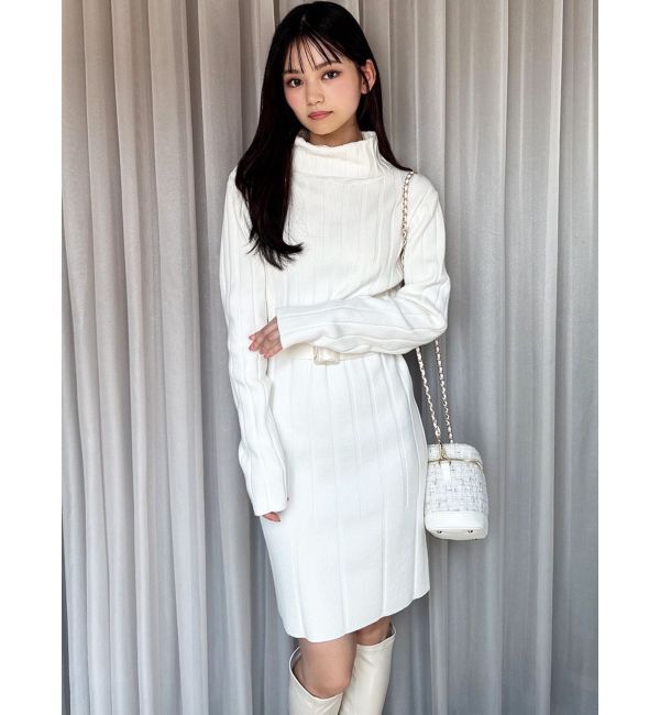 RESEXXY「【WEB限定】ワイドリブニットワンピース」|ワンピース|
