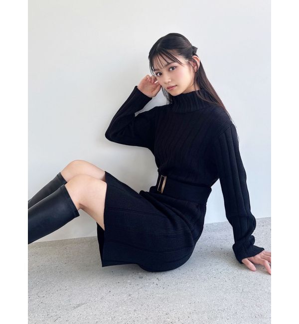 RESEXXY「【WEB限定】ワイドリブニットワンピース」|ワンピース|