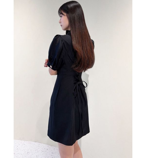 RESEXXY「レースアップスリーブシアーワンピース」|ワンピース|