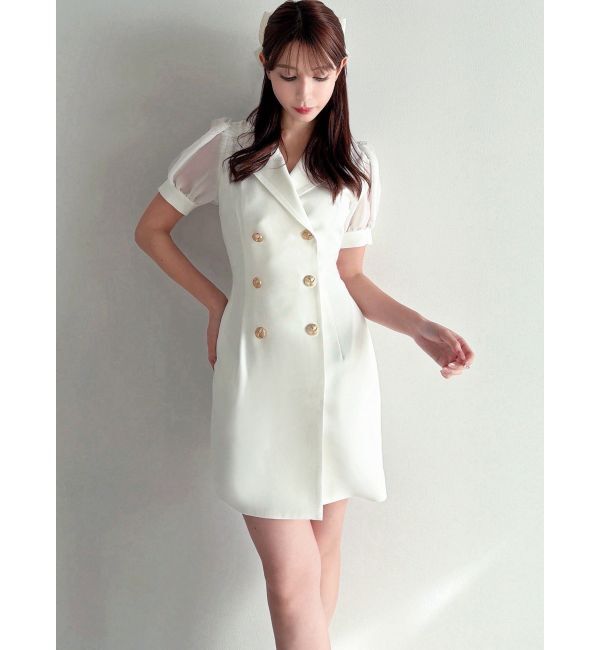 RESEXXY「レースアップスリーブシアーワンピース」|ワンピース|