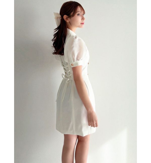 RESEXXY「レースアップスリーブシアーワンピース」|ワンピース|