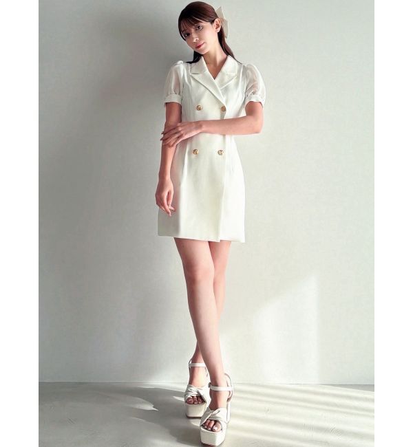 RESEXXY「レースアップスリーブシアーワンピース」|ワンピース|