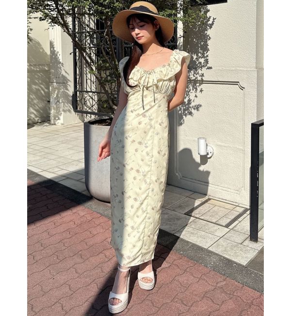 RESEXXY「【memorif.】フラワーIラインワンピース」|ワンピース|