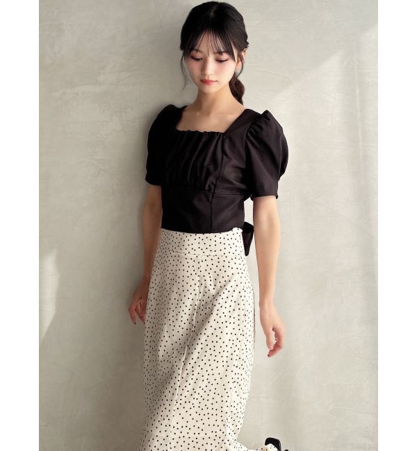 RESEXXY「バックリボンスクエアブラウス」|シャツ・ブラウス|