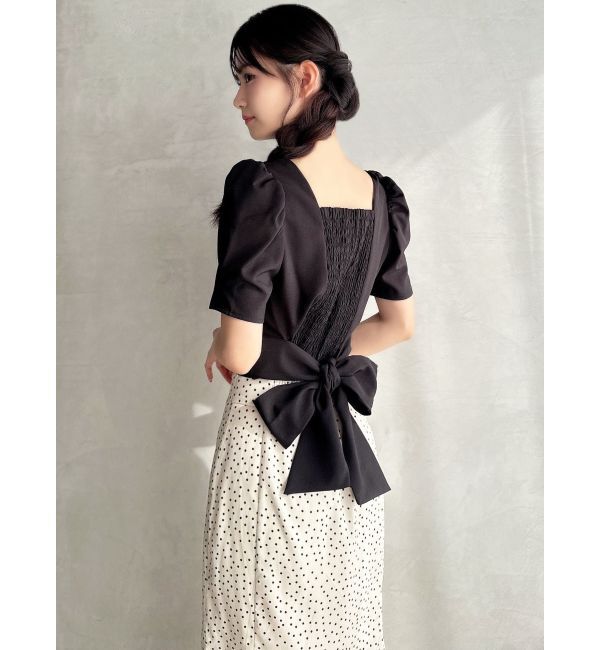 RESEXXY「バックリボンスクエアブラウス」|シャツ・ブラウス|