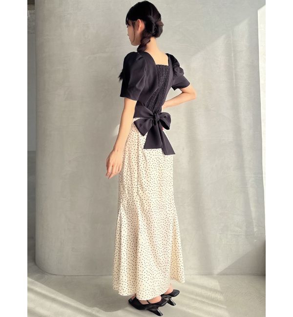 RESEXXY「バックリボンスクエアブラウス」|シャツ・ブラウス|