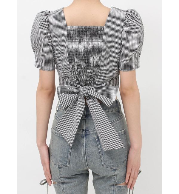 RESEXXY「バックリボンスクエアブラウス」|シャツ・ブラウス|