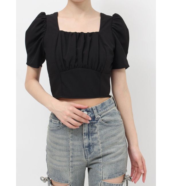 RESEXXY「バックリボンスクエアブラウス」|シャツ・ブラウス|