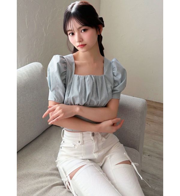 RESEXXY「バックリボンスクエアブラウス」|シャツ・ブラウス|